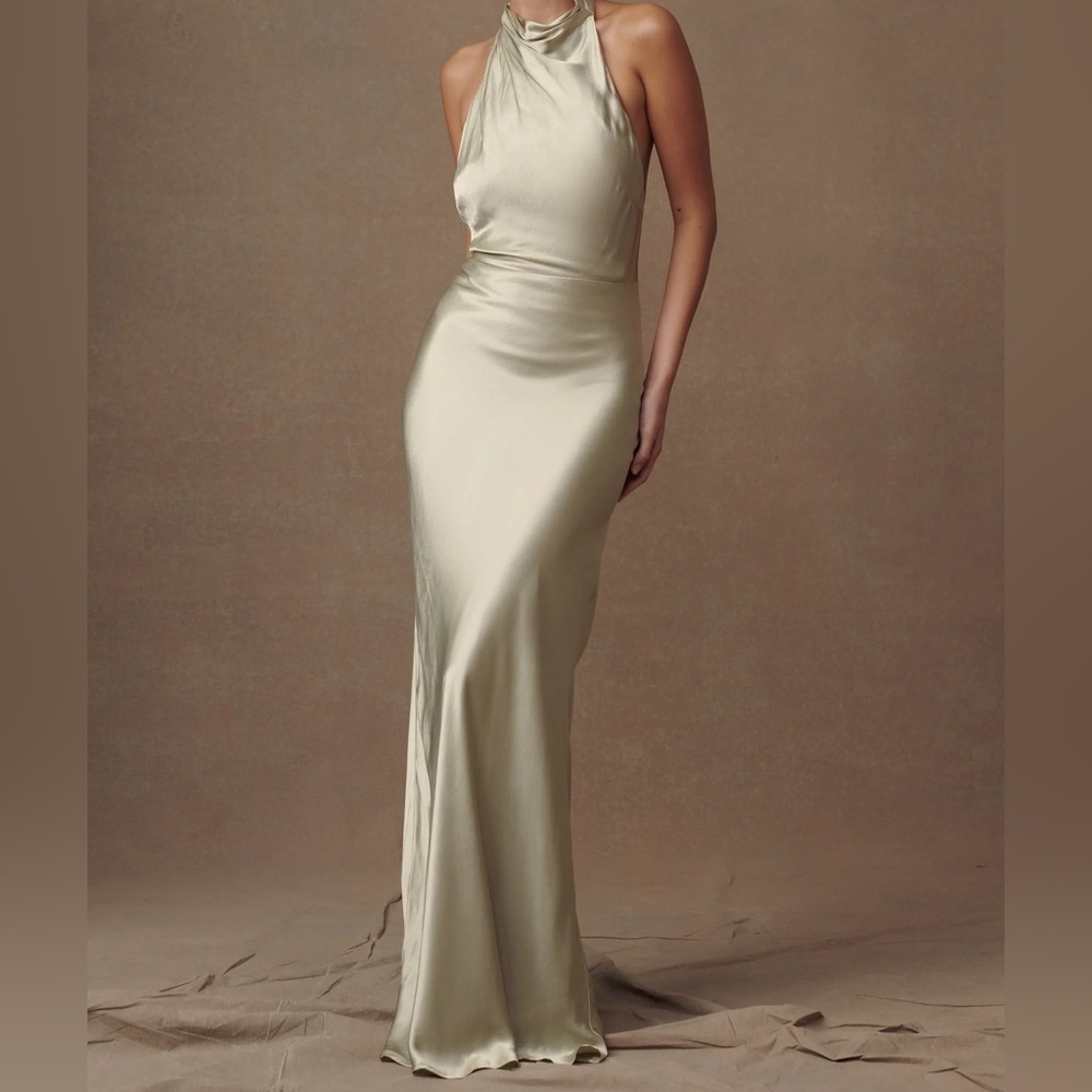 Meshki Esther maxi dress is sage
